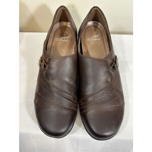 Women's Dansko Brown Leather Clogs Size 41 EU